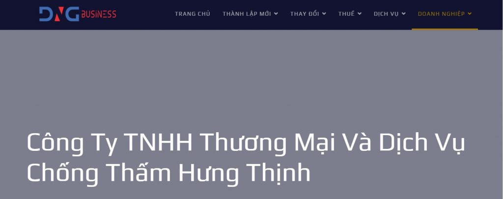 Công ty chống thấm Hưng Thịnh có tiếng tại Sài Gòn